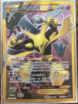Alakazam EX 125/124 SECRET Rare 2016 Full art Holo Collectors Pokemon card. - Image 1