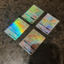 Lot of 4 Rainbow Rare Pokemon Cards - Holo Foil - Authentic TCG - GX Era - Image 2