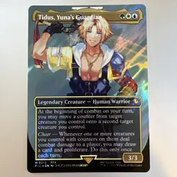 Tidus Yuna's Guardian Borderless Surge Foil Commander FINAL FANTASY MINT - Image 1