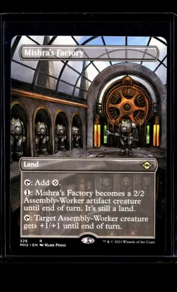 MTG Magic The Gathering MH2 Modern Horizons 2 Borderless 326 Mishra's Factory LP - Image 1