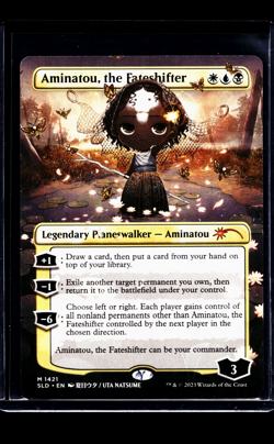 2023 MTG Magic The Gathering SLD Secret Lair Drop #1421 Aminatou the Fateshifter - Image 1