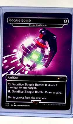 2022 MTG Magic The Gathering SLD Secret Lair #676 Boogie Bomb / Pyrite Spellbomb - Image 1