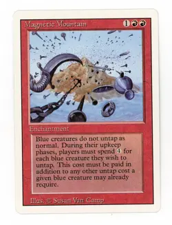 Magic the Gathering Revised Magnetic Mountain MTG Red NM RARE - Image 1