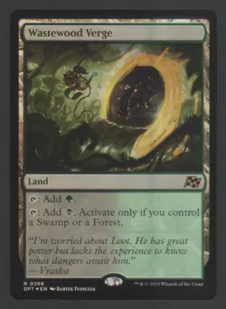 Wastewood Verge (Foil) (R) 0268 - MTG Aetherdrift (DFT) - Image 1