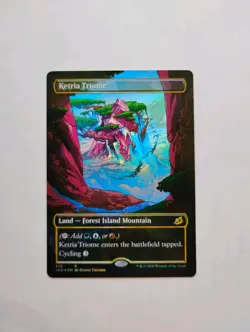 Ketria Triome (Showcase) Ikoria: Lair of Behemoths Foil HP/ DMG Sleeve Playable - Image 2