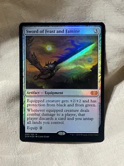 Sword of Feast and Famine Double Masters Foil - Image 1