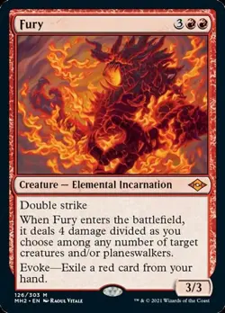 MTG English Fury NM Foil Modern Horizons 2 - Image 1