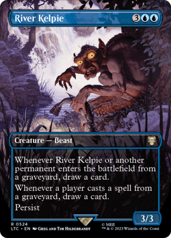 River Kelpie BORDERLESS FOIL, The Lord of the Rings, MTG NM/M - Image 1