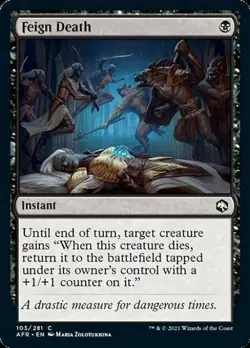 Feign Death -Foil Light Play MTG Adventures in the Forgotten Realms - Image 1