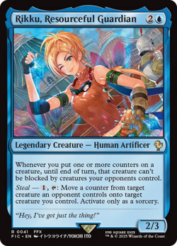 Rikku, Resourceful Guardian FINAL FANTASY Commander - Near Mint - Image 1