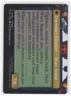 #381 2025 Magic Final Fantasy Fang, Fearless l'Cie Uncommon Borderless - Image 2
