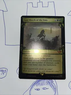 Last March of the Ents 0623 NM Foil Showcase Scrolls MTG Lord of the Rings Magic - Image 3
