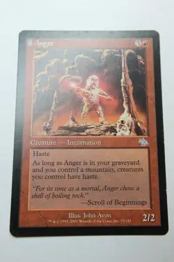 MTG Anger x1- -Judgment-Lightly Played - Image 1