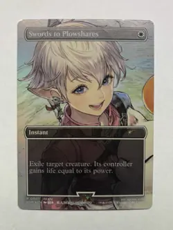 Swords To Plowshares/Alphinaud Full Art Foil Final Fantasy Promo MagicCon 2025 - Image 2