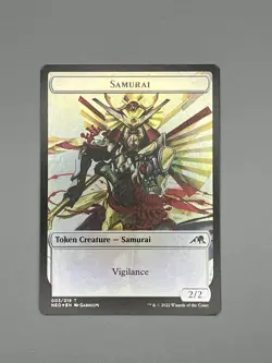 Samurai (003) Goblin Shaman (008) Double-sided Token Kamigawa: Neon Dynasty... - Image 1