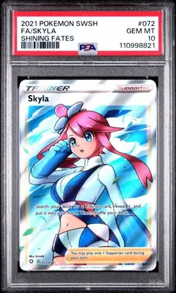 PSA 10 SKYLA 072 SHINING FATES SWORD & SHIELD TRAINER POKEMON - Image 1