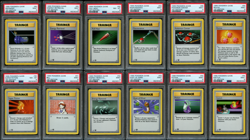 Pokemon 1st Edition Base 12 Trainer Lot - PSA 9 Mint - See Description & Pics - Image 1