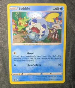 Pokemon Sobble SWSH073 Holo SWSH Sword Shield Black Star Promo Card 2020 TCG ENG - Image 1