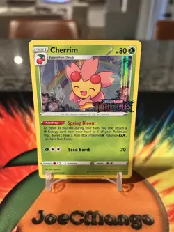 2021 Pokemon TCG SWSH Battle Styles Cherrim Black Star Promo SWSH088 Holo - Image 1
