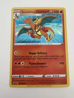 Pokemon SWSH075 Charizard Promo Holo Card Special Delivery - 1 - Image 1