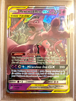 Mewtwo & Mew Tag Team GX UR #71 - PSA GEM MT 10 - 2019 Unified Minds - Pokemon - Image 2