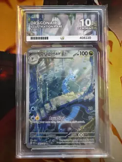 Pokemon TCG Dragonair Scarlet Violet-151 Holo 181/165 Illustration Rare Ace 10 - Image 1
