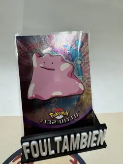 2000 topps pokemon tv animation Edition Ditto Foil Card - Image 1