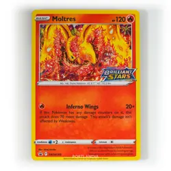 Pokemon - Moltres Stamped Holo - SWSH185 - Black Star Promo Card - Image 1