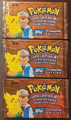 1 X EMPTY 1999 Topps Pokemon Series 1 TV Animation Edition - Image 1