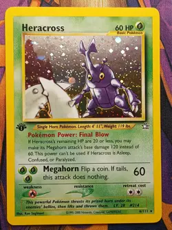 Heracross - 6/111 - Neo Genesis - Holo Rare - 1st Edition -NM - Pokemon TCG Card - Image 1