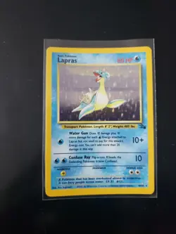 Pokemon Lapras 10/62 Holo Fossil 1999 LP - Image 1