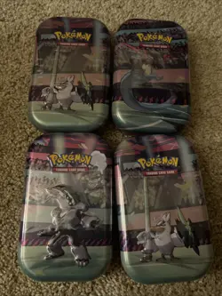 Lot Of 4 Factory Sealed Pokemon -Galar Power- Mini Tins C23 - Image 1
