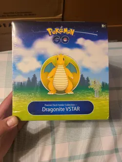 Pokemon GO Premier Dragonite VStar Factory Sealed w/9packs inside collectable - Image 1