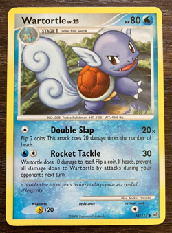 Wartortle LV. 25 65/127 - 2009 Pokemon Platinum Series Uncommon Card - CLEAN NM - Image 1
