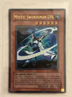 Yugioh Mystic Swordsman LV6 RDS-EN008 Rise of Destiny-1st Edition Ultra Rare - Image 1