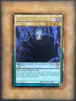Yugioh Vector Pendulum, the Dracoverlord PGL3-EN041 Gold Rare 1st Ed NM - Image 1