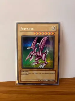 Yu-Gi-Oh! Seiyaryu (Prismatic Secret Rare, DDS-004, NM, PSA 9 Candidate) - Image 1