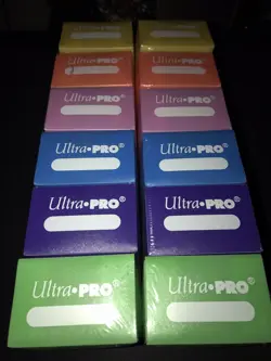 Ultra Pro Set Of 12 COLOR PACK DECK BOXES Magic Pokemon YuGiOh Card Storage Box - Image 1