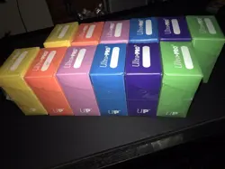 Ultra Pro Set Of 12 COLOR PACK DECK BOXES Magic Pokemon YuGiOh Card Storage Box - Image 2