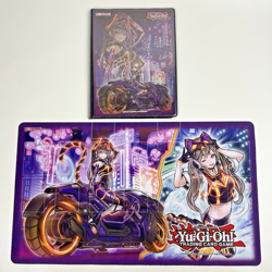 LOT Yugioh I:P Masquerena Playmat Game Mat With Card Binder In Great Condition - Image 1
