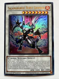 Yugioh Salamangreat Burst Gryphon LD10-EN004 Ultra Rare 1st Ed NM - Image 1