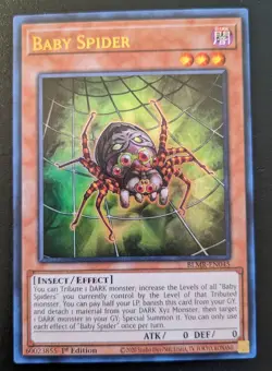 Baby Spider BLMR-EN045 1st Edition Ultra Rare Monstrous Revenge Yu-Gi-Oh! TCG - Image 1