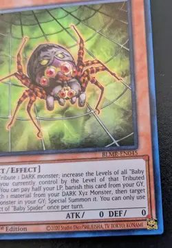 Baby Spider BLMR-EN045 1st Edition Ultra Rare Monstrous Revenge Yu-Gi-Oh! TCG - Image 5
