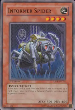Yugioh Informer Spider #ABPF-EN024 Absolute Powerforce 1st Edition - Image 1