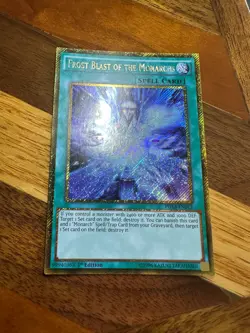Frost Blast of the Monarchs PGL3-EN012 1st Edition Gold/Secret Rare LP + BONUS - Image 1