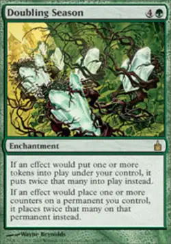 1 x Doubling Season - Ravnica: City of Guilds - Moderate Play - MTG - Image 1