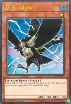Yugioh! LP D.D. Crow - LCKC-EN081 - Ultra Rare - 1st Edition Lightly Played, Eng - Image 1