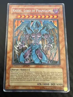 Yugioh Raviel, Lord of Phantasms CT03-EN003 Secret Rare Limited Edition HP - Image 1