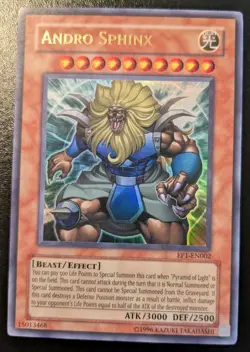 Andro Sphinx EP1-EN002 Ultra Rare Promo Yu-Gi-Oh! Movie Exclusive Pack - Image 1