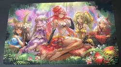 Yugioh Amanda Lapalme Cloth Playmat Traptrix - Mana Moon - 1 Player Play Mat - Image 1